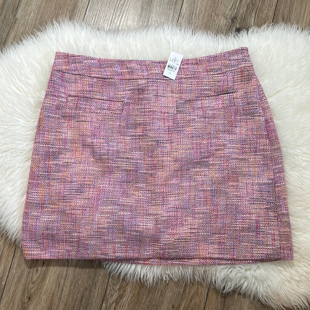 NEW Loft Tweed Shift Skirt Size 14